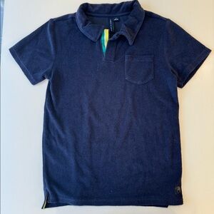 Janie and Jack collared shirt terry cloth kid size 8